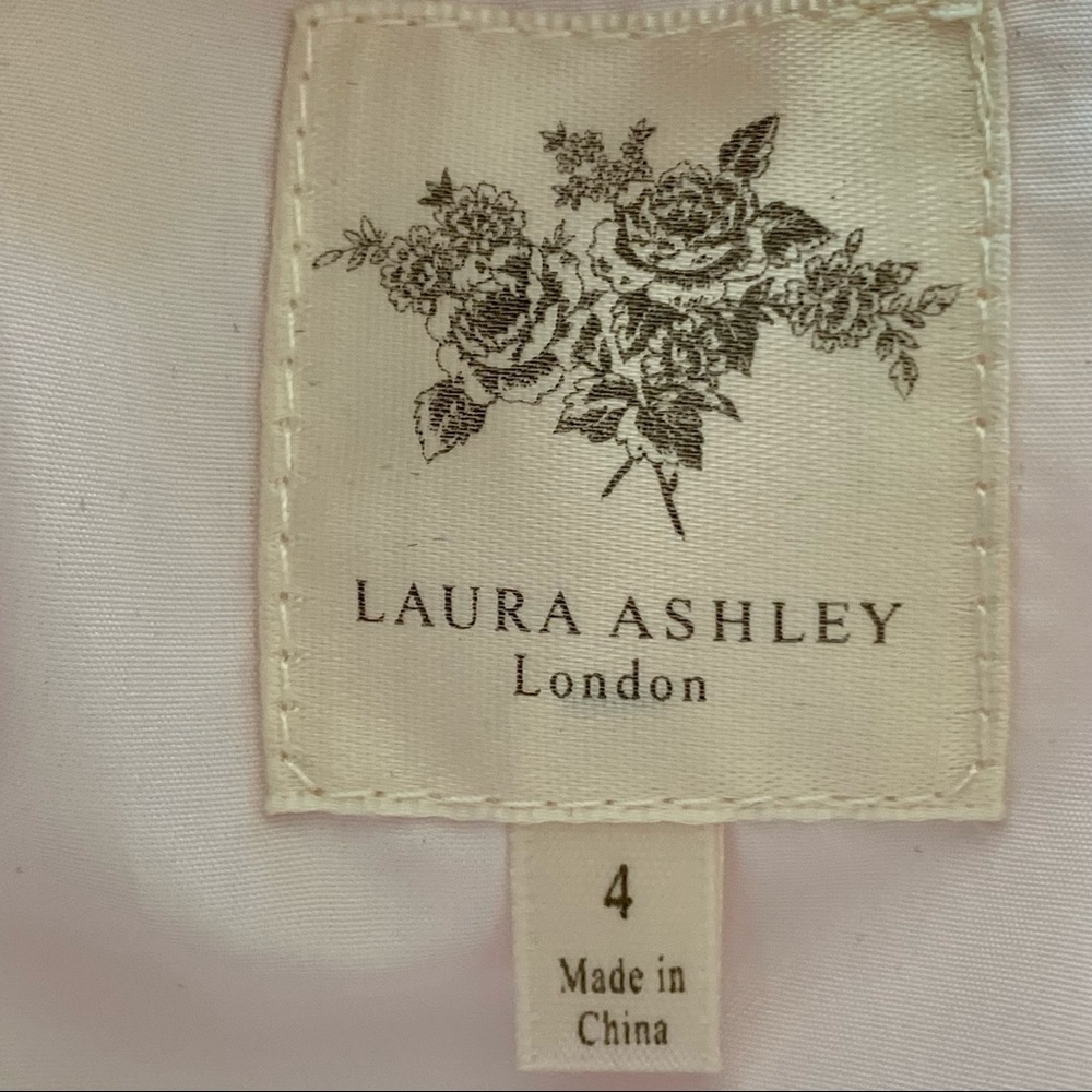 LAURA ASHLEY London Tulle Special Occasion Dress Pink & Black Tulle Fancy Party - Picture 2 of 16
